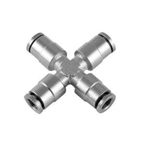 MPZA Brass Union Cross Push in Fitting