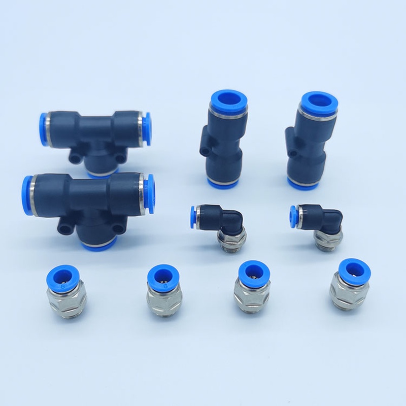 PC straight push-in connector
