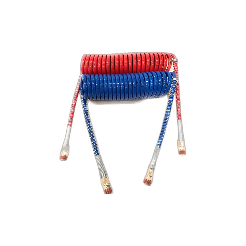 Twin Spiral Nylon Hose (Red + Blue)