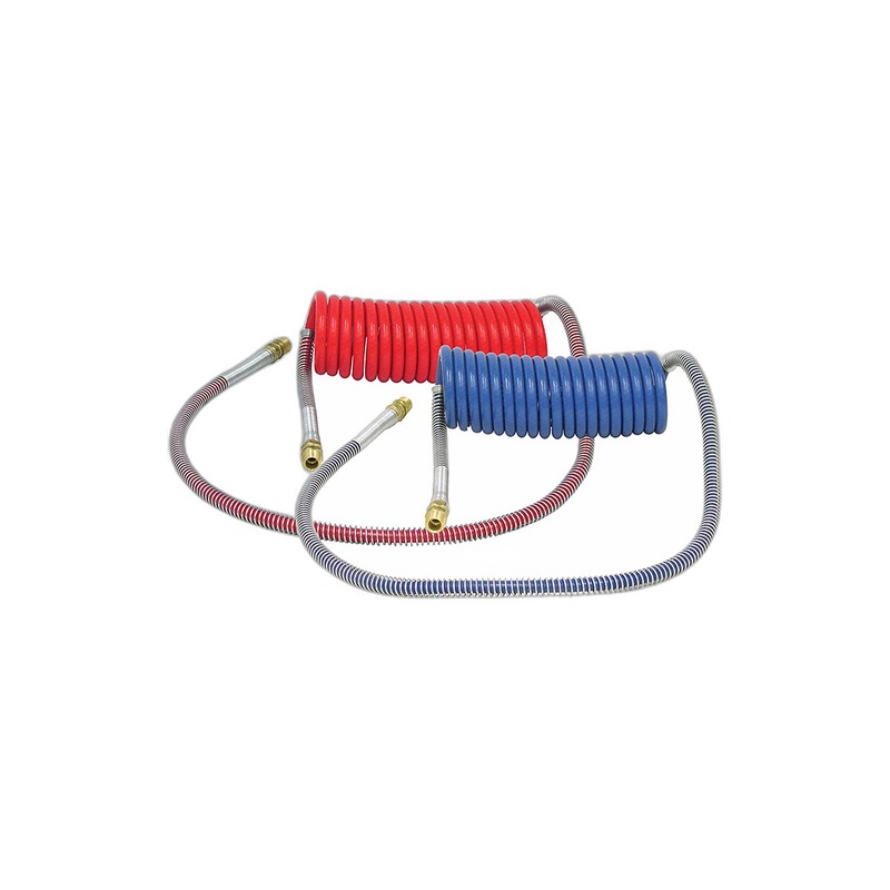 Twin Spiral Nylon Hose (Red + Blue, dual)